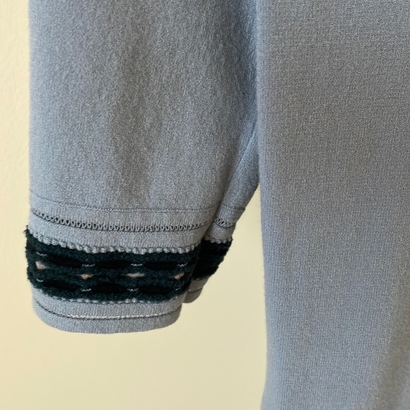 MISSONI bluish grey short sleeve top, size S - Picture 10 of 10